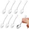 8 Pcs Stainless Steel Small Spoons, Tiny Spoon, Mini Espresso Coffee Spoons, Small Stainless Steel Spoon for Spices, Salt