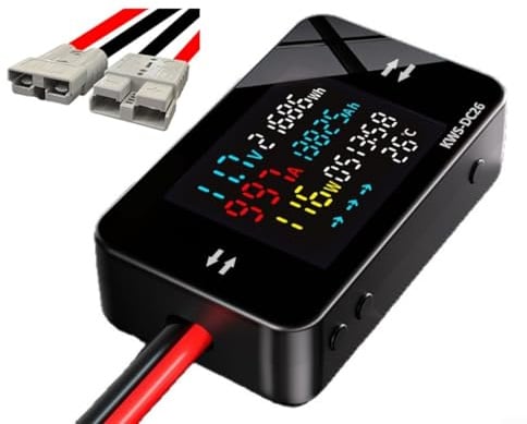 Lawnoval Batterielasttester 080 V für Elektromotorräder mit Ladegerät-Analysator und Leistungstestfunktionen, geeignet zur Messung von Spannung, Strom und Energieverbrauch (für Anderson-50A)
