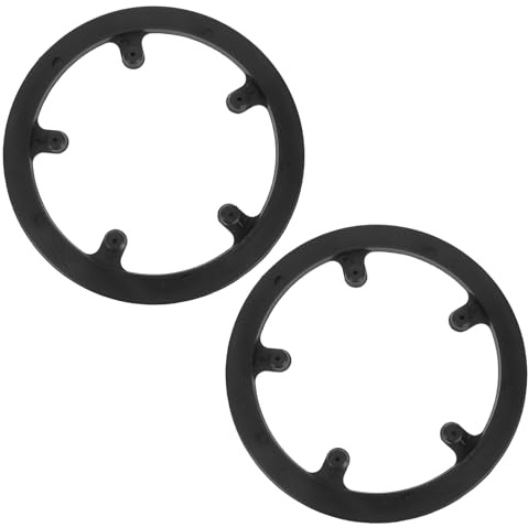 jojofuny Cubiertas Protectoras para Plato Bicicleta 40 Dientes 5 Orificios, Protector de Cadena para Piñón Fijo y Montaña, 2 Piezas Tornillos, Accesorio Ciclismo Exterior