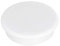 FRANKEN Magnete Rund, 10 Stück, Hochwertige Haftmagnete für Büro, Haushalt, Werkstatt, ideal für Whiteboards, Kühlschrank, Plantafeln oder Schaukästen, 38 mm, Weiß, HM38 09