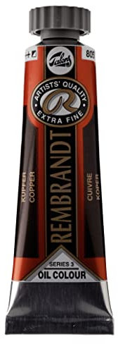 Rembrandt Oil Colour - 15 ml Cuivre 805 - Peinture à l'huile pour artistes de première qualité - Très grande résistance à la lumière - Texture beurrée - Fabriquée aux Pays-Bas