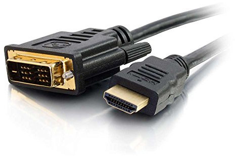 C2G 82029 1M HDMI to DVI-D High Speed Digital Video Cable, Monitor Adapter Cable, Full 1080p HD Suitable for PS4, Raspberry Pi, Roku, Xbox One, Blue Ray, DVD, Dell Docking Stations and More