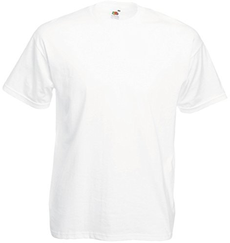 Fruit of The Loom Men's Short-Sleeved T-Shirt - White - X-Large