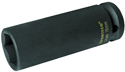 Proteco-Werkzeug 1 2 Zoll SW 17 mm Molybdän Vanadium Schlagschrauber Nuss lang Tiefbett Einsatz Kraft Stecknuss Schlagnuss Schlagschraubereinsatz