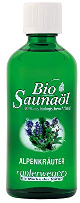Unterweger BIO Saunaöl Alpenkräuter 100 ml mit reinen ätherischen Ölen(AT-BIO-301)