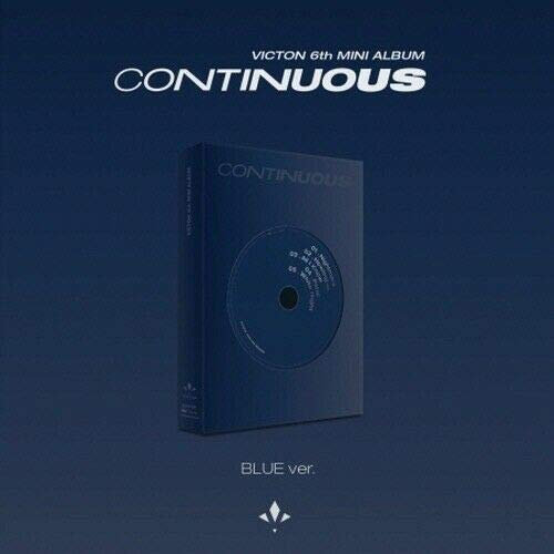 Victon 'Continuous' 6th Mini Album Blue Version CD+112p PhotoBook+16p Lyric Book+1p Transparent Film+1p PhtoCard+1p AR Card+Message PhotoCard Set+Tracking Kpop Sealed