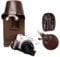 kinokoo EOS M50/M50 Mark II Case, PU Leather Cover Bag Protective Case for Canon EOS M50 (15-45mm) / M50 Mark II (15-45mm) Camera with Shoulder Strap Coffee