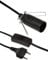 McPower - Cavo di rete con interruttore a filo e attacco E14, 3,5 m, ideale per lampade e luci, colore: Nero