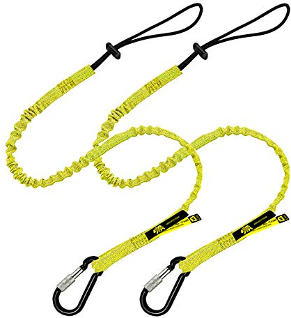 BearTOOLS 0922YS - Cordino con chiusura a vite, confezione da 2, colore: Giallo