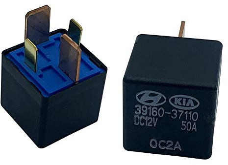 Carkio 39160-37110 - Relè di potenza automobilistico a 4 pin, Rele Interruttore, DC12V 50A, gruppo di ricambio (confezione da 2)