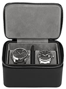 Stackers Pebble Black Double Watch Box