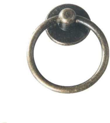 tooloflife Poignées de traction vintage avec anneau rond pour placard, tiroir, porte, placard, bronze