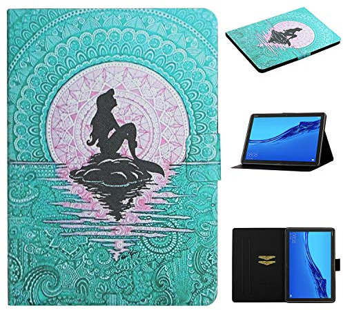 Acelive Funda para Huawei Mediapad M5 Lite 10 10.1 Tablet con Soporte Fnción y Auto Sueño/Estela