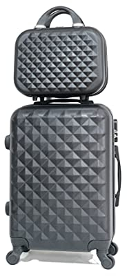 Valise Cabine/Moyen/Grande avec ou sans Vanity, Marque Française (Noir (5802), Cabine & Vanity)
