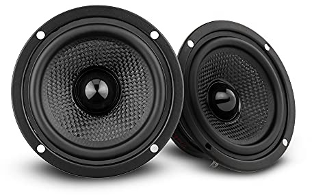 DS18 ZXI-354 3.5 Full Range Car Audio Speaker con Kevlar Cone 120 Watt 4 Ohm (2 Altoparlanti)