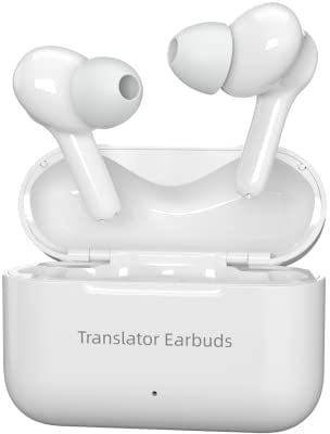 Xupurtlk Language Translator Earbuds Unterstützung 71 Sprachen & 56 Akzente 0,5s Echtzeit-Übersetzung, für Musik und Anrufe, Wireless Translator Gerät
