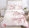 LXTOPN Parure de lit en Fleurs de Cerisier, Housse de Couette Fleurie 2 Personnes Fille Rose, Sakura Style Japonais Style Romantique Parure de lit 220x240 Adulte (220 x 240 cm, 01)