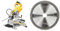 DEWALT - Scie à Onglet Radiale - DWS777-QS - Scie Haute Performance avec Système XPS - Coupe Bois & Lame de Scie Circulaire Stationnaire Extreme Workshop 216x30mm Disque Tranchant 80 Dents