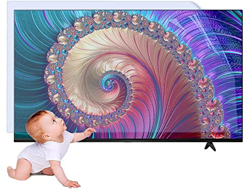 XRRX Anti-Glare TV Bildschirmschutzfolie - für 42-75zoll TV Filter Out Blue Light Glare, Kratzfest Und Augenschonend, Anti-myopie Anti-Strahlung Rate Bis Zu 90%, Keine Blasen / 43in 942x529mm