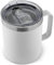 Camako Stainless Steel Insulated Coffee Mug With Handle and Lid - Double Wall Thermal Cup for Cold & Hot Drinks (White, 0.35L)