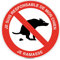 AUA SIGNALETIQUE - Panneau De Signalisation Circulaire en PVC 1.5 mm (Ø 290 mm, Je suis Responsable De Mon Chien)