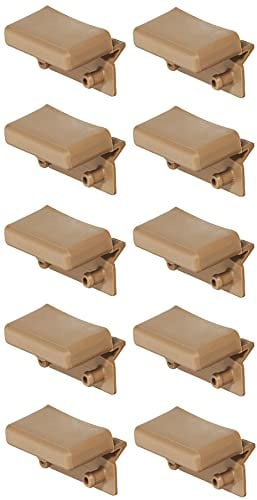 cyclingcolors 10x Lattenhalter Kappen Halter Lattenrost 55mm - 56mm Kunststoff flexibel Bett braun