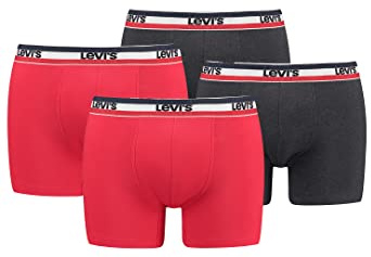 Levi's Herren Sportswear Logo Men's Multipack 4 Pack Boxer Briefs