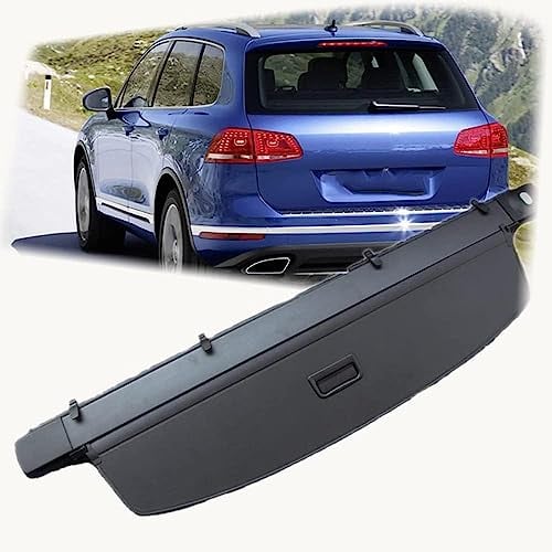 Auto Laderaumabdeckung Kofferraumabdeckung Rollo für VW Touareg 2011 2012 2013 2014 2015 2016 2017 2018, Einziehbare Kofferraum Schutz Abdeckung Cargo Cover, Autozubehör