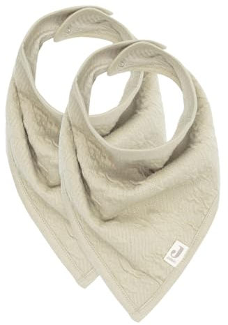 Jollein 029-867-67052 Bandana Lätzchen Halstuch 2er Set Soft Waves olive