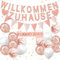 Willkommen Zuhause Baby, 24 Stück Welcome Home Baby Girl,Willkommen Zuhause Baby Madchen,Welcome Home Deko,Willkommen Zurück für Einweihungsparty,Zuhause, Geburt,Fest Dekorations