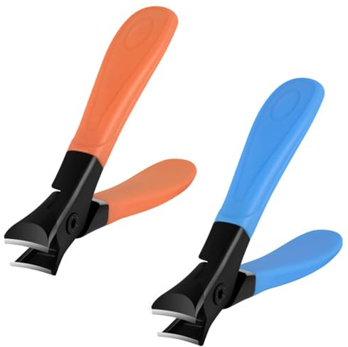 2 PCS Wide Toenail Clipper Nail Clippers for Thick Nails Toenail Clipper for Thick Nail Clippers Suitable for Thick Fingernail Toenail
