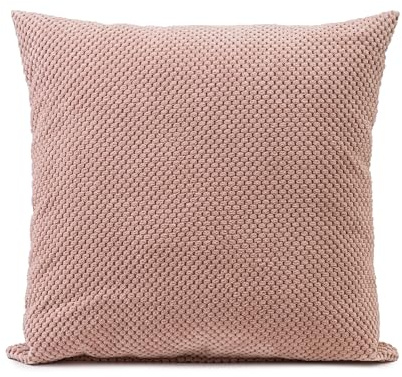 Gözze - Kissen Sven, Dekokissen in genoppter Optik, Weiches Sofakissen mit Füllung, 100% Polyester, 60 x 60 cm - Altrosa
