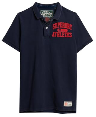 Superdry Herren Vintage Athletic Polohemd Kräftiges Marineblau XL