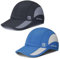 Golf Mütze Atmungsaktiv Kühlend Leicht Dri Fit Kappen Trucker Vaterhüte UPF50+ Sommerhüte für Frauen Schnelltrocknende Sportkappen Verstellbare Sonnenhüte für Männer Schwarz, Blau 2 Stücke