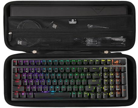 Tourmate Hard Storage Case for ASUS ROG Strix Scope II 96 Wireless Gaming Keyboard (Only Case)