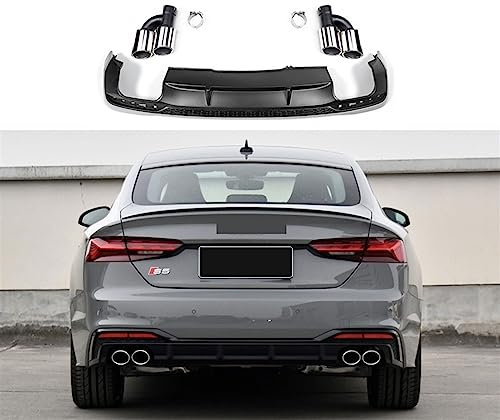 Kompatibel for Audi A5 S5 B9.5 Einbau RS5 B9.5 Stil Frontstoßstange und Grill vorne RS5 Car Bodykit A5 S5 B9.5 2020–2023(S5 Style diffuser)