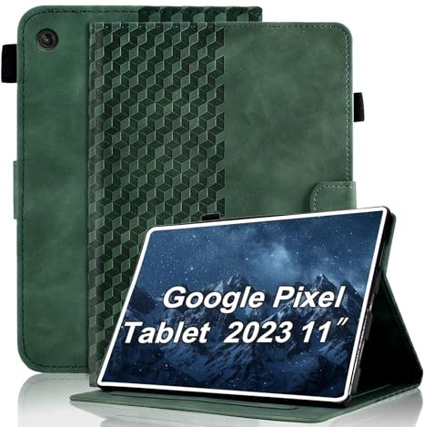 Varohix Schutzhülle für Google Pixel Tablet 27,9 cm (11 Zoll), 2023, magnetisch, PU-Leder, verstellbarer Ständer, mit Kartenhalter, Multi-Winkel-Ansicht, Flip-Cover für Pixel 27,9 cm (11 Zoll),