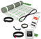 EH Expert EcoPRO Heizmatten Set | 200 W/m² | 2 m² | Elektrische Fußbodenheizung - für Fliesen, Naturstein, Teppich, Vinyl und Laminat, inkl. Installationsmaterial, mit WLAN Touchthermostat (Weiß)