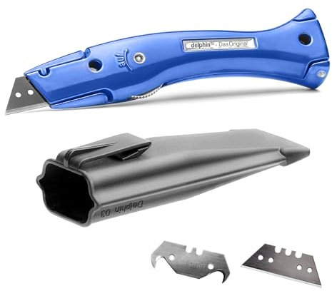Delphin®-03 Style Edition inkl. Klingen und Kunststoffköcher, Teppichmesser