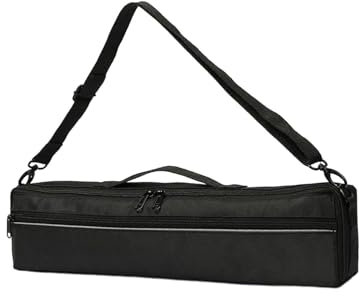 rockible Borsa per flauto portatile fori, 42x12x6 cm, borsa per flauto in tessuto Oxford con tracolla