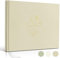 Hyggartn Guestbook, Gästebuch für Hochzeit, Geburtstag, Babyparty, Taufe - Gästebuch Hochzeit 100 blanko Seiten (Khaki)