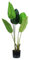 Avilia Pianta di Strelitzia Artificiale con 5 Foglie, 100 cm, Vaso con Muschio Naturale, Perfetta per Ambienti Interni, Pianta Finta Alta da Interno