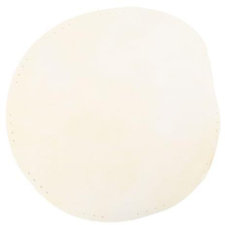 Bongo Trommelhaut, Ziegenhaut Drum Head, Djembe Trommelhaut, Afrikanische Trommel Haut mit Löchern 400mm für Musiker, Familien, Afrikanische Trommel Spieler, Bongo Drum Liebhaber, Musikunterricht