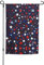 Drapeau de jardin imprimé étoiles rouges et bleues - Drapeau décoratif pour extérieur, cour, maison, terrasse, pelouse