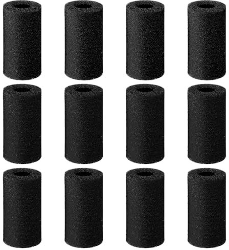 QfwdfcTrenz 12er Pack Vorfilter-Schwamm Aquarium Vorfilter-Schaumrollen Garnelenbrut Fischbeckenfilter 2 cm Ansaug-Ersatzfilter Schwamm Für Kleine Fische Garnelenbrut Fischbeckenabdeckungen Zubehör