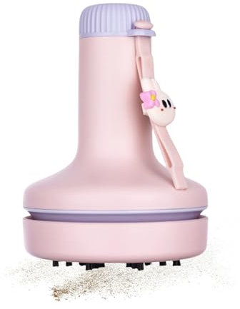 shuhauk Mini Desk Vacuum - Desktop Cleaner,Portable Cordless Handheld Machine Tool Cleaning Brush for Keyboard Interior PC Kitchen