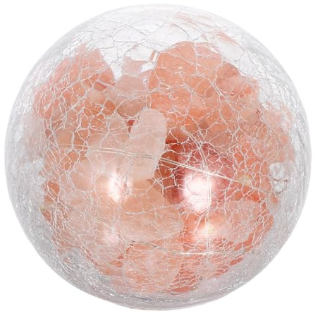 Toddmomy Crystal Light Artistic Desktop Night Lamp for Decor | Glass and Crystal Salt Build, Battery Powered, Creative Shape with Fine Workmanship Safe Decorative Modern Chic Look