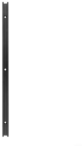T-Schiene, Aluminiumlegierung, Gehrungsvorrichtung, Schlitzschiene, 19 Typen, für Holzbearbeitung, Oberfräse, Tischsäge, Werkbank mit optionaler Länge 300 mm, 400 mm, 500 mm, 600 mm, Schwarz (400 mm)