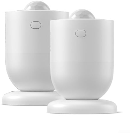 Wireless PIR Motion Sensor SNZB-03P for Zigbee 3.0 Smart Home Automation, 6m 110° Detection, CR2477 Battery, 2-Pack White