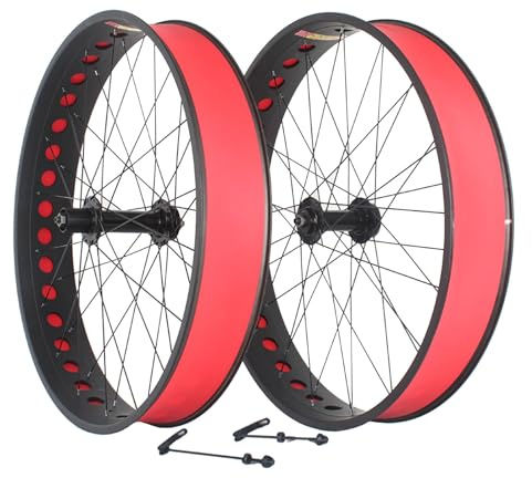 26 Zoll x 4,0/4,9 Zoll Fatbike-Felgen, Hinterrad für Schneereifen, 36-Loch-Lager, Kassettennabe, Laufradsatz aus Aluminiumlegierung, Scheibenbremse, Schnellspanner, 135/190 mm, für 7-12-Gang-Schaltun